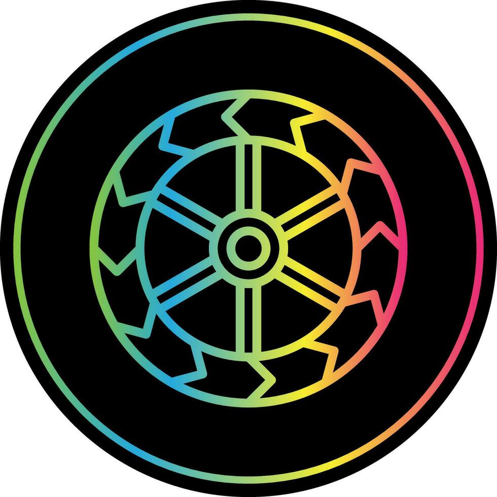 Wheels Vector Icon Design