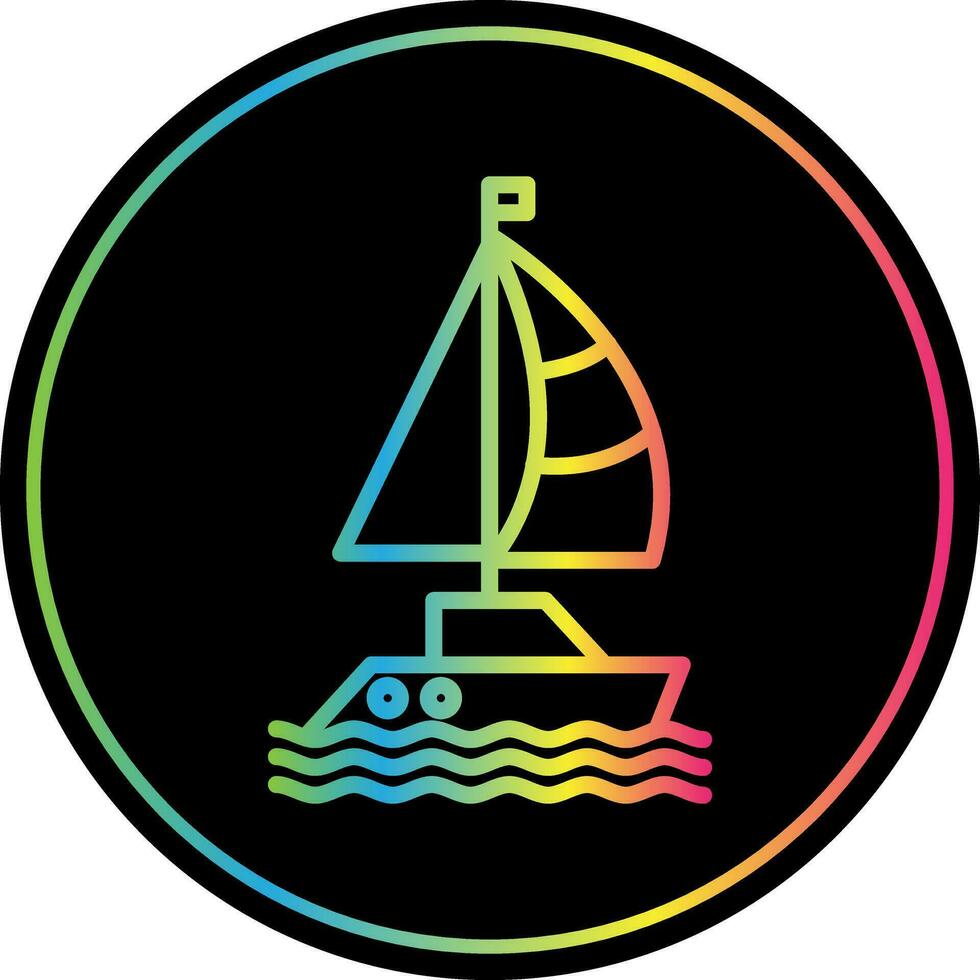 Sailboat Vector Icon Design