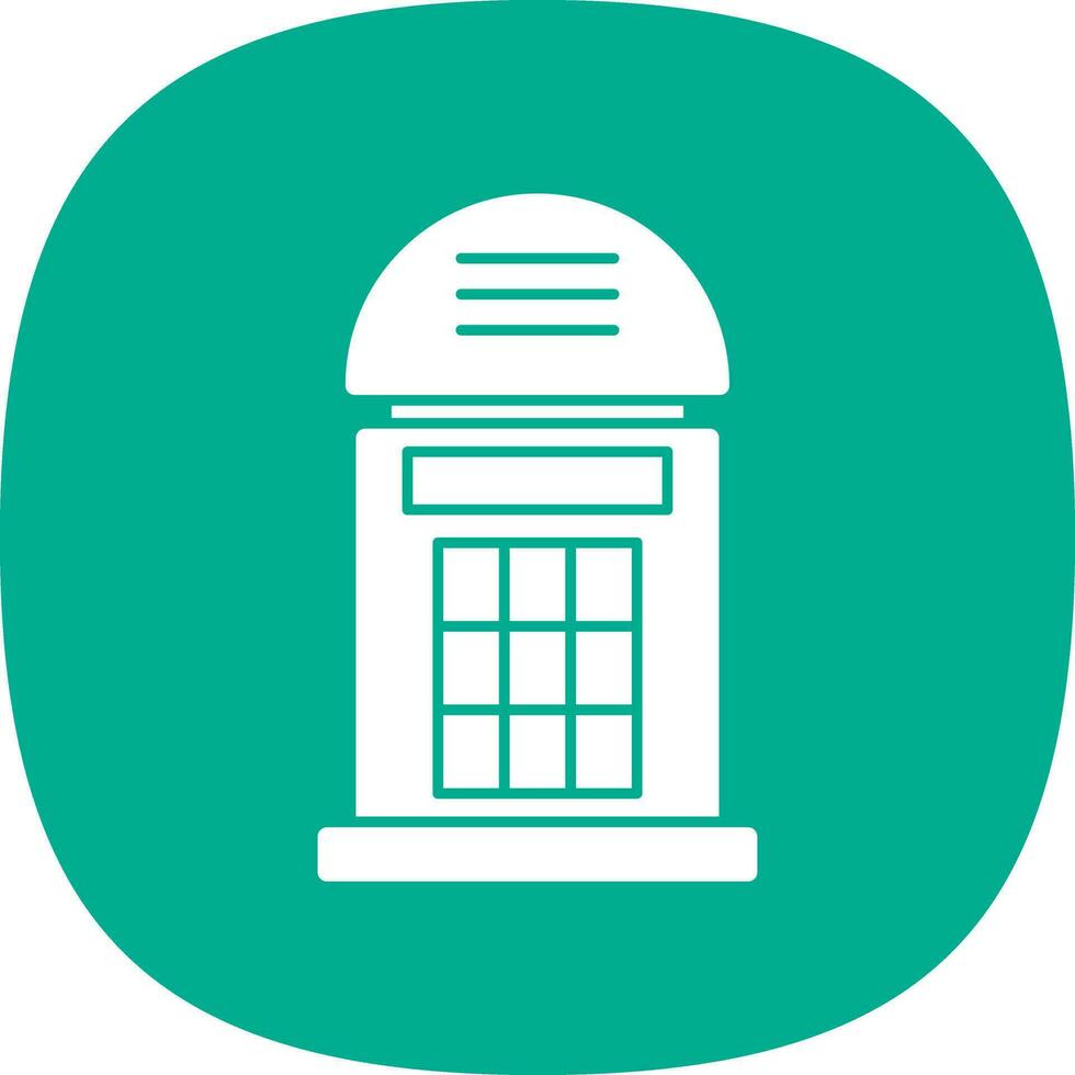 Phone booth Vector Icon Design