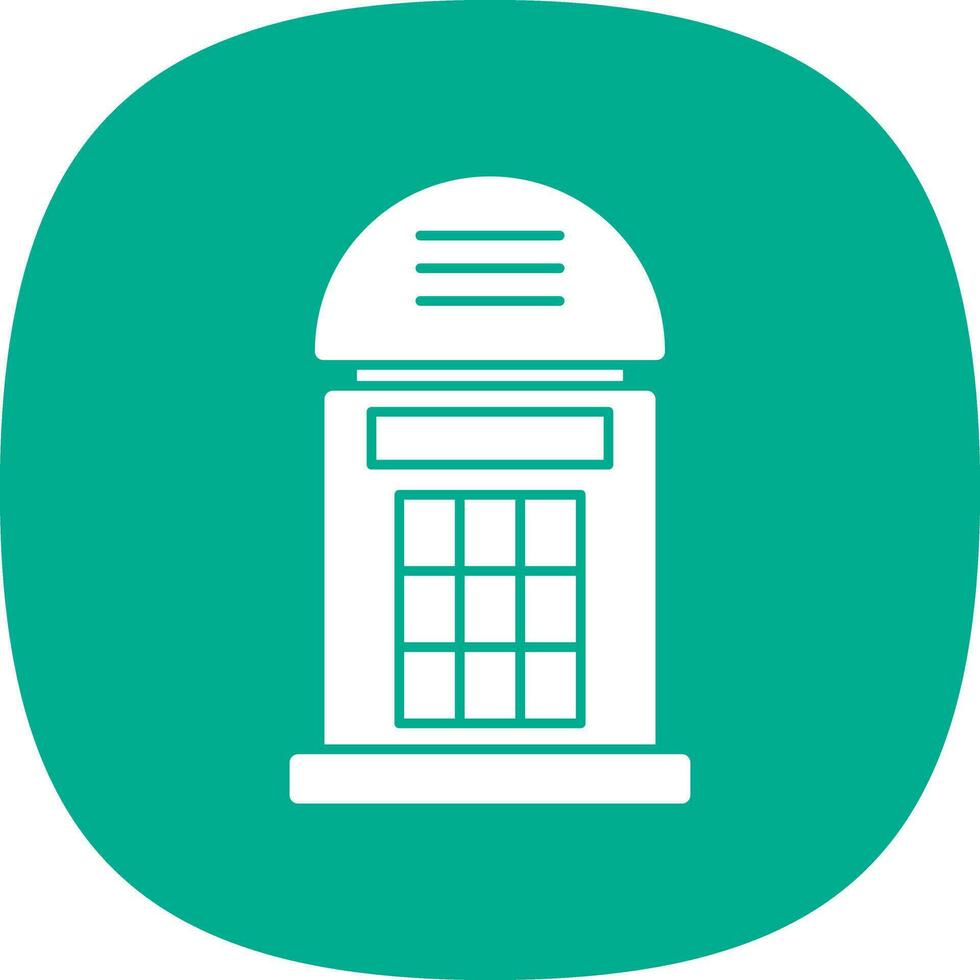 Phone booth Vector Icon Design