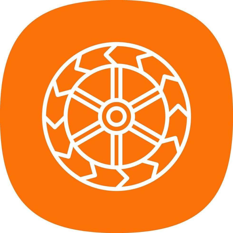 Wheels Vector Icon Design