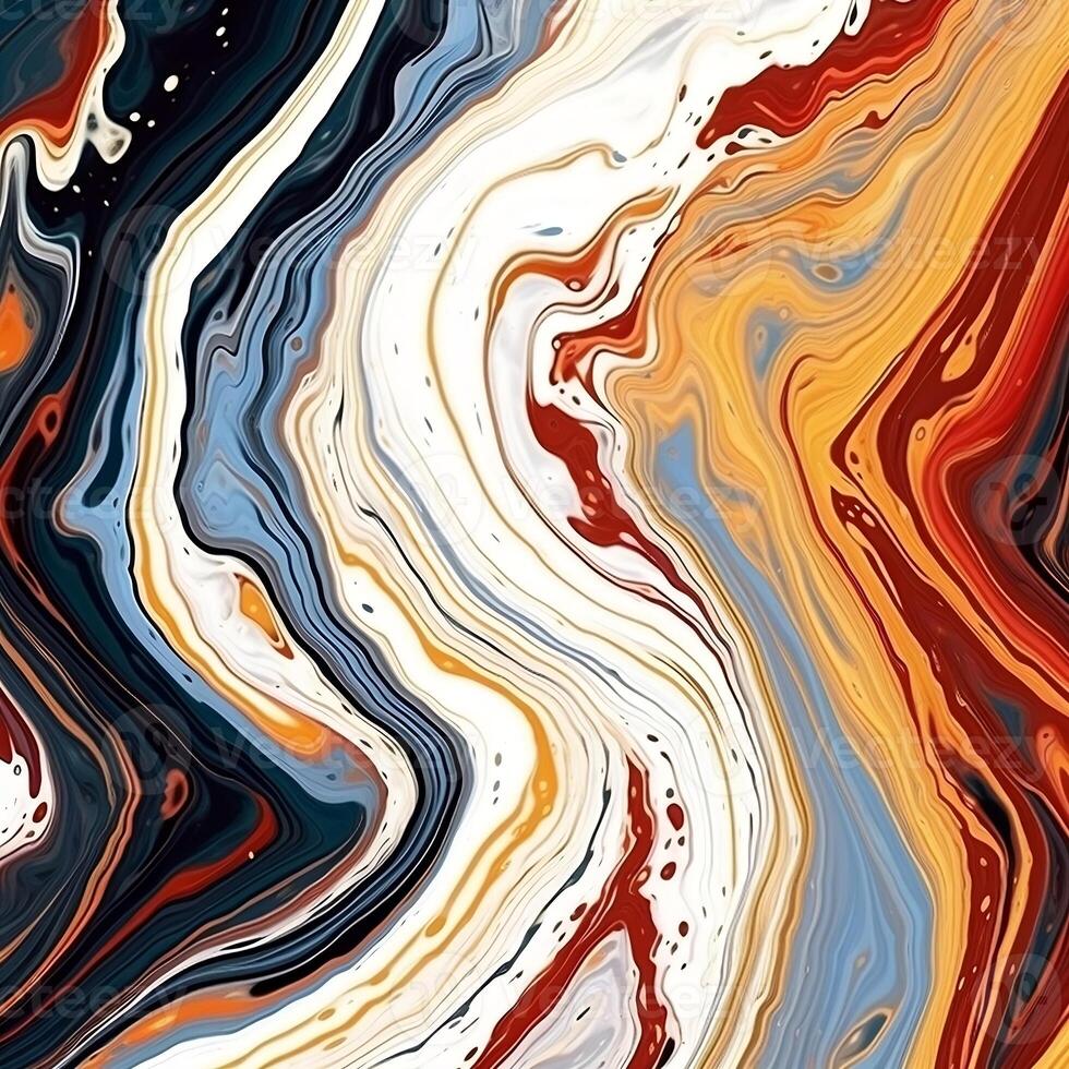 Marble texture. Abstract background in ebru suminagashi technique. fluid art photo