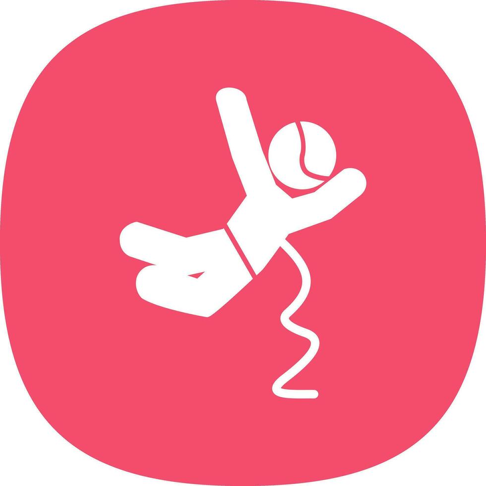 Base jumping Vector Icon Design