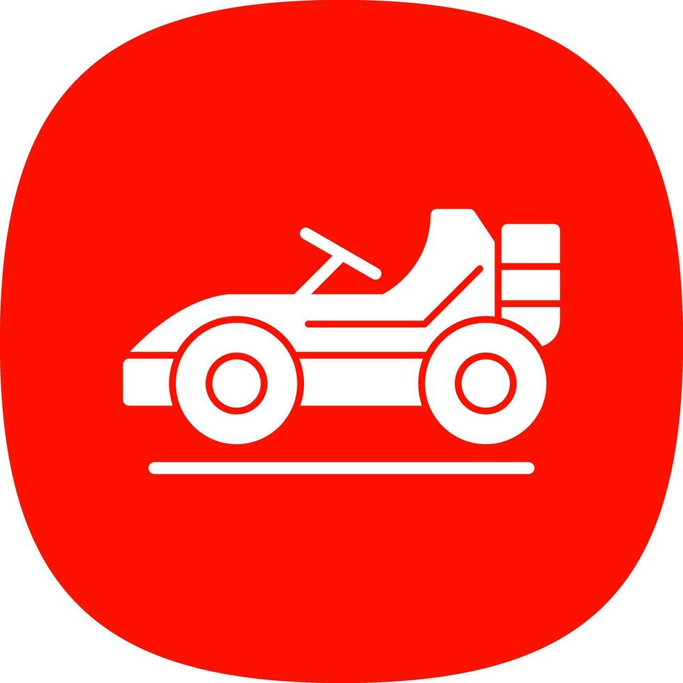 Go kart Vector Icon Design