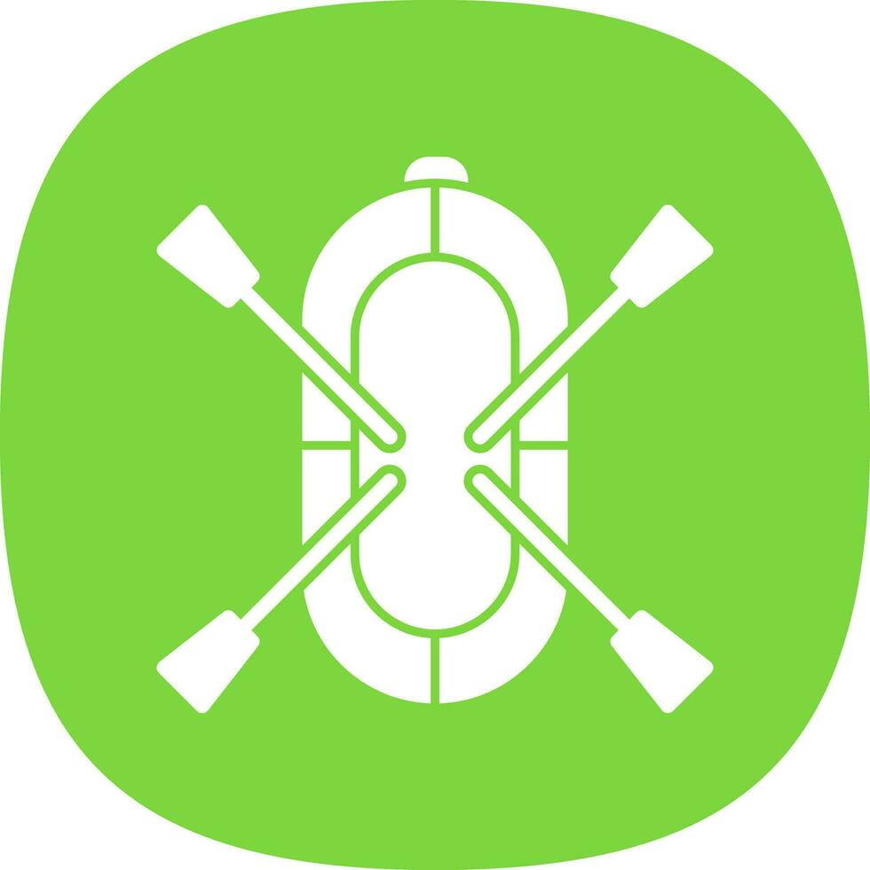Rafting Vector Icon Design