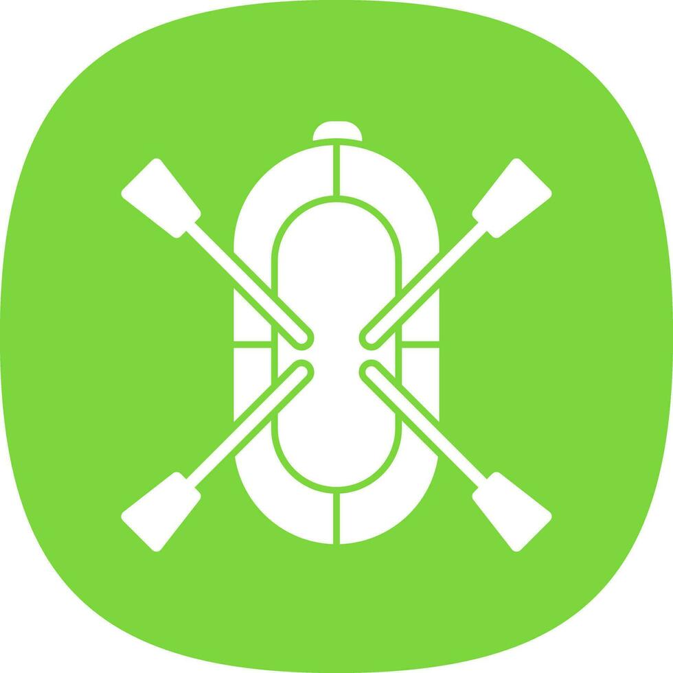 Rafting Vector Icon Design