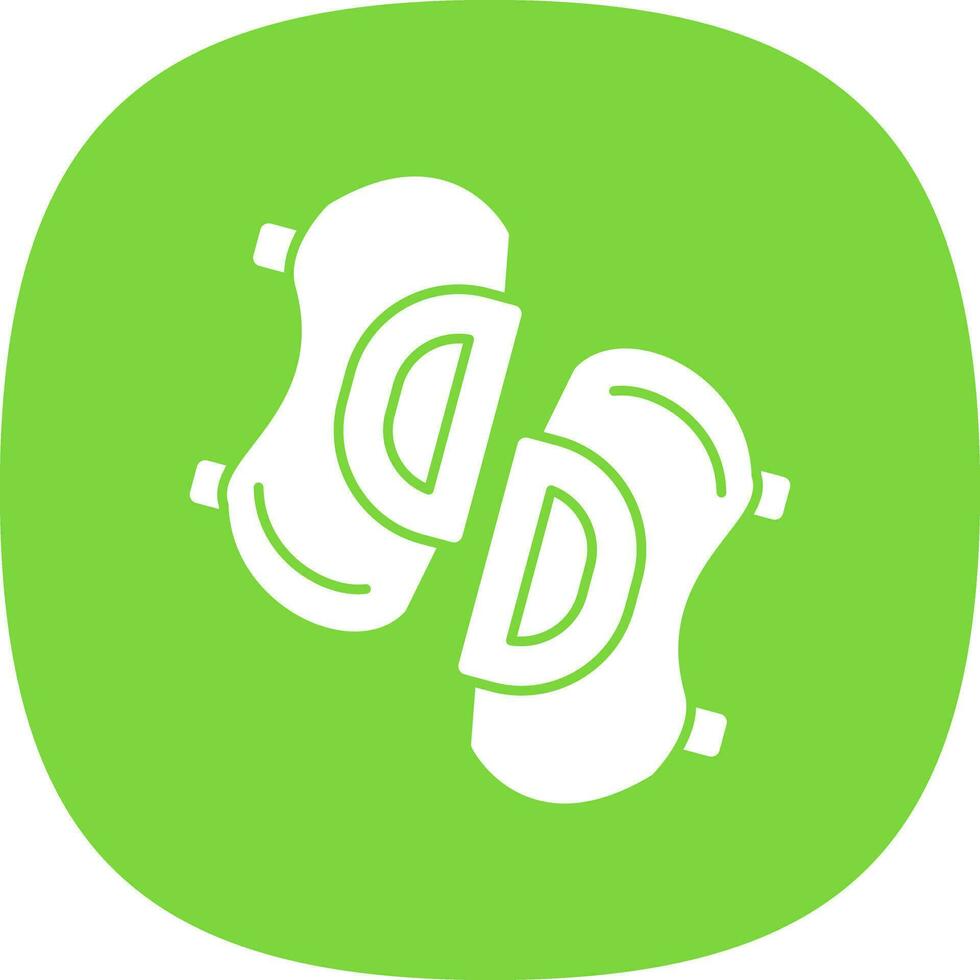 Knee pads Vector Icon Design