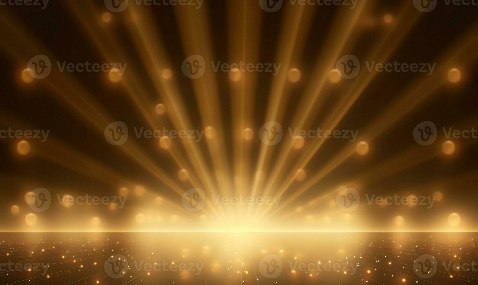 Abstract background gold light glitter show stage. Podium background photo