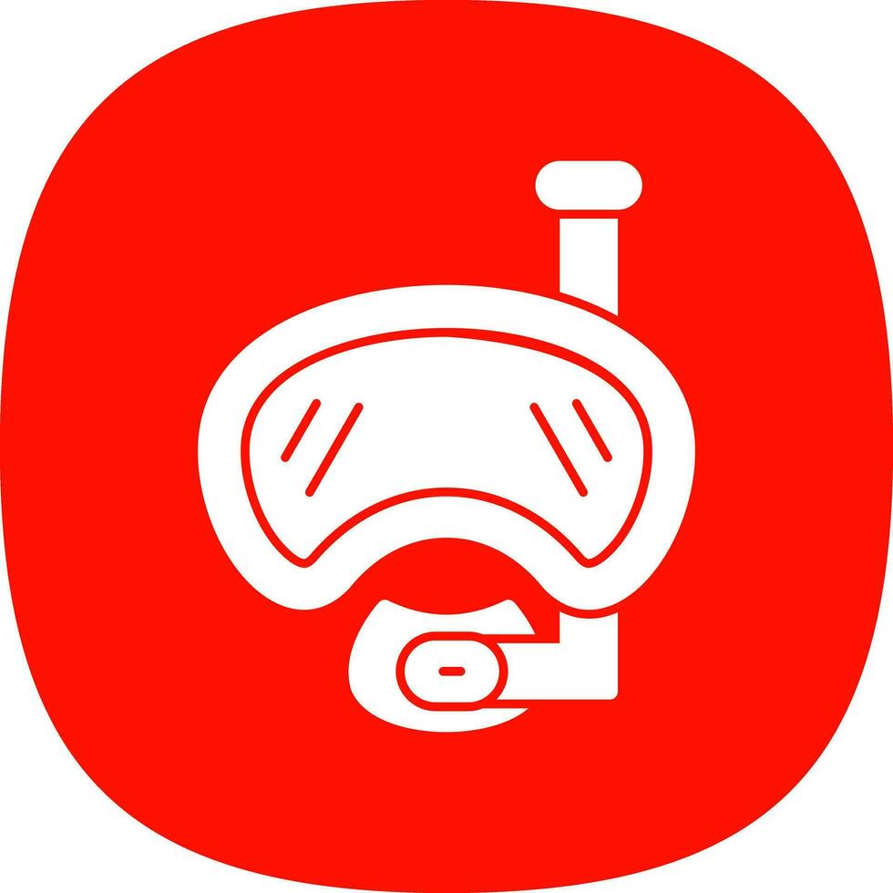Diving mask Vector Icon Design