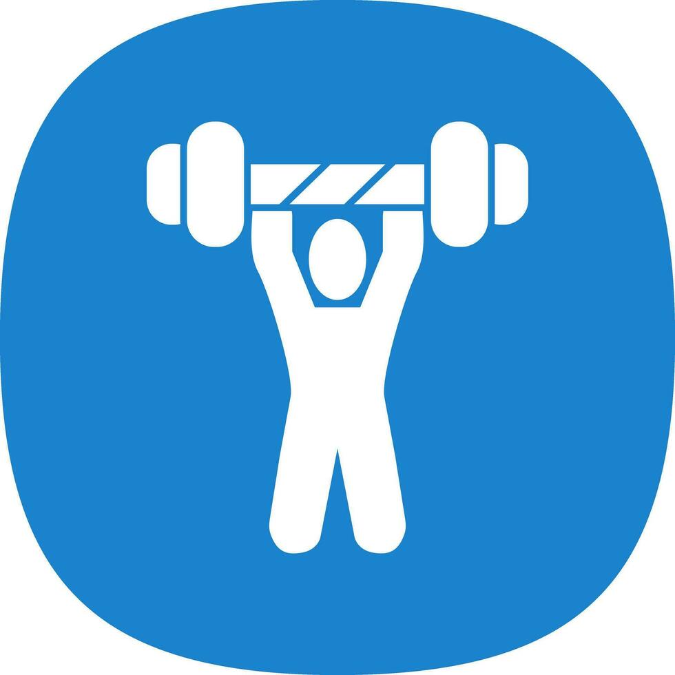 Weightlifting Vector Icon Design