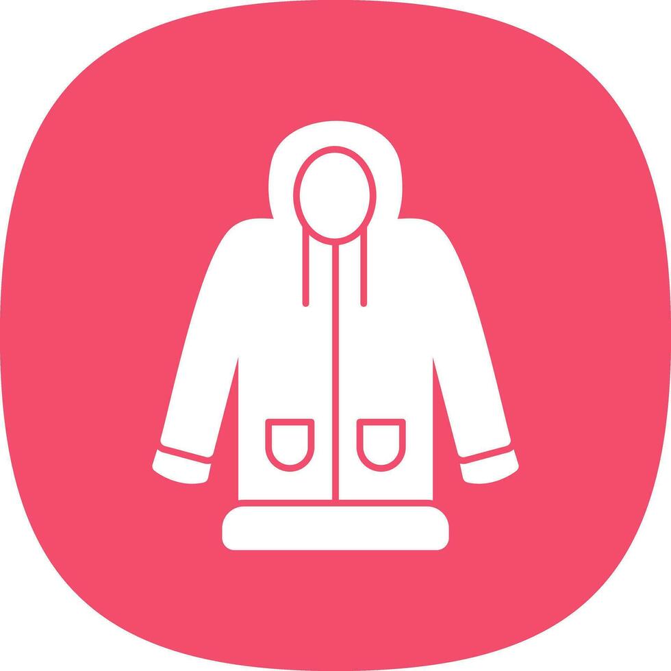 Raincoat Vector Icon Design