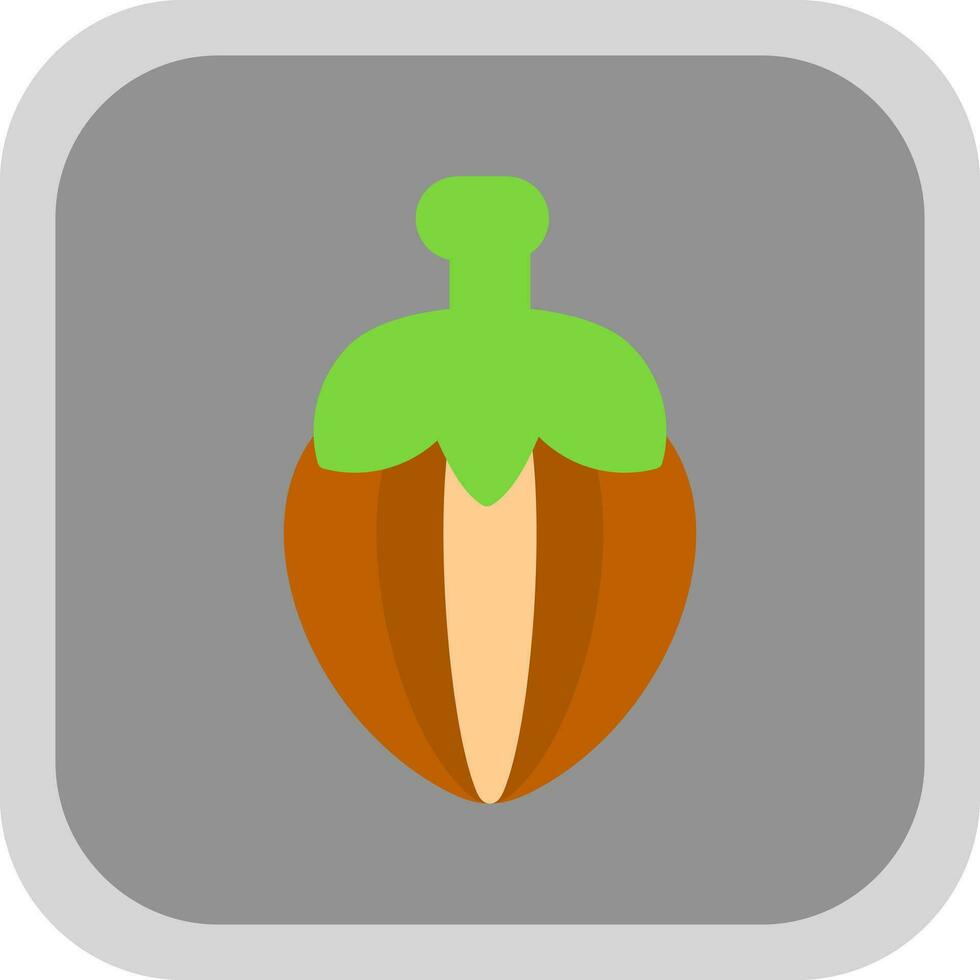 Hazelnut Vector Icon Design