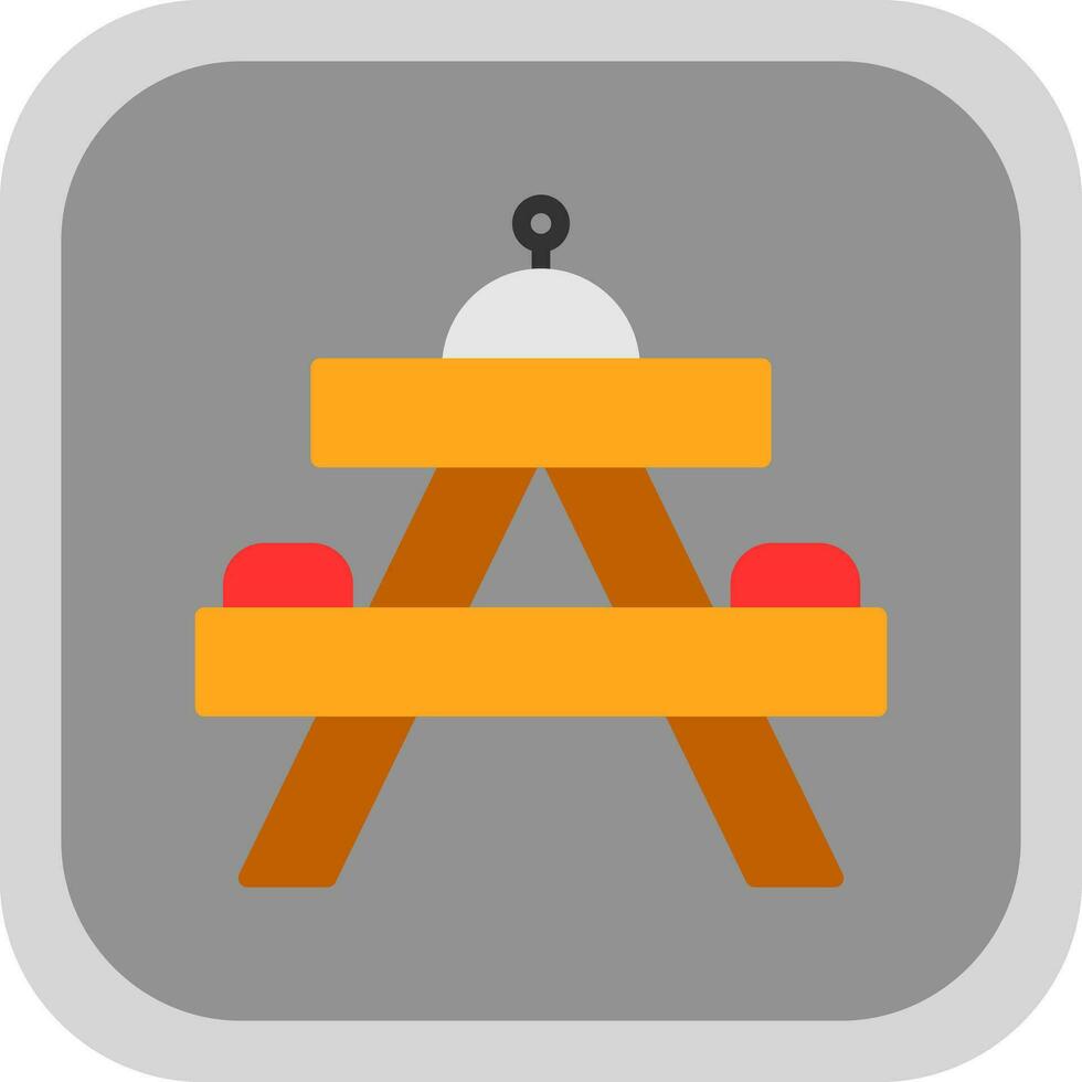 Picnic table Vector Icon Design