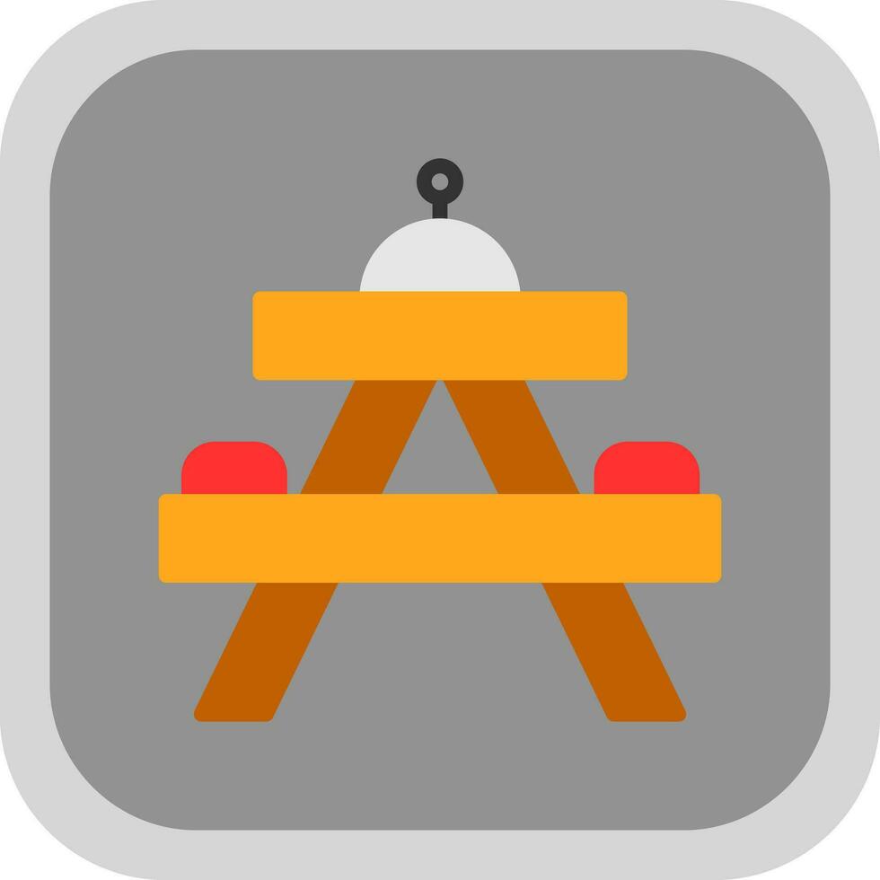 Picnic table Vector Icon Design