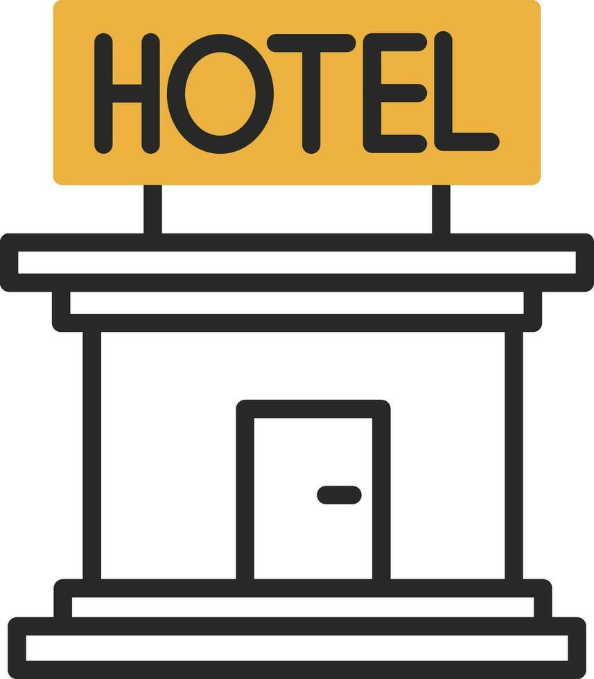 diseño de icono de vector de hotel