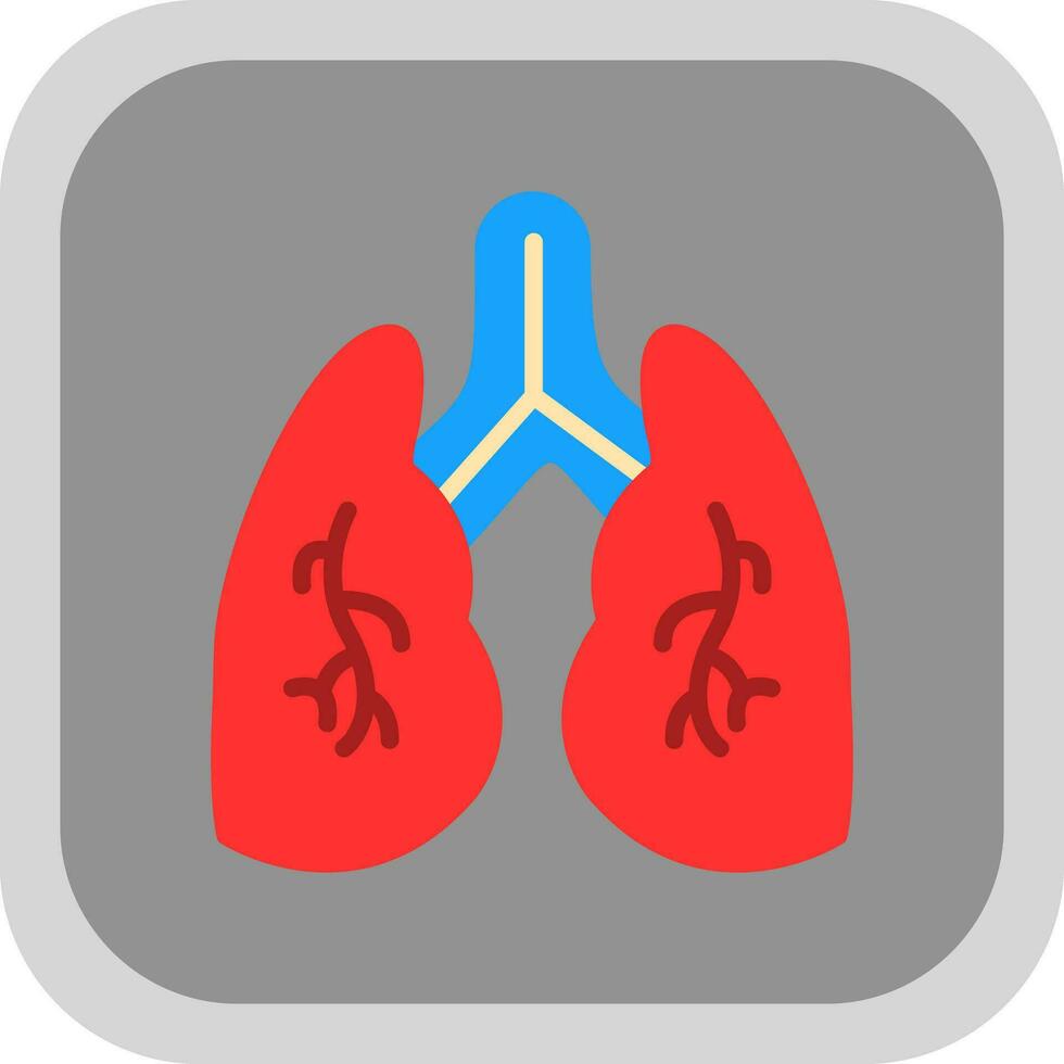 diseño de icono de vector de pulmones