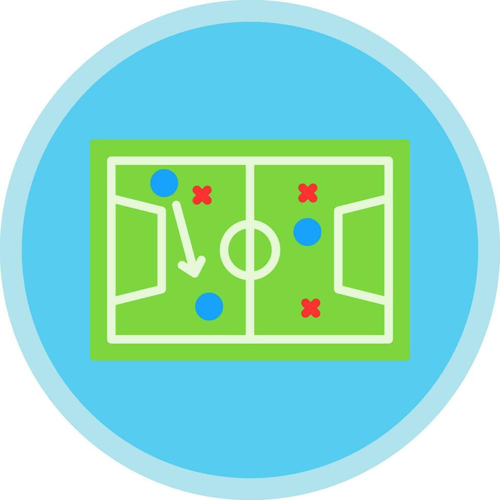 Soccer tactics sketch Vector Icon Design