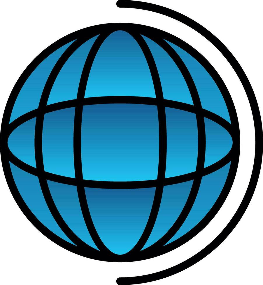 Earth globe Vector Icon Design