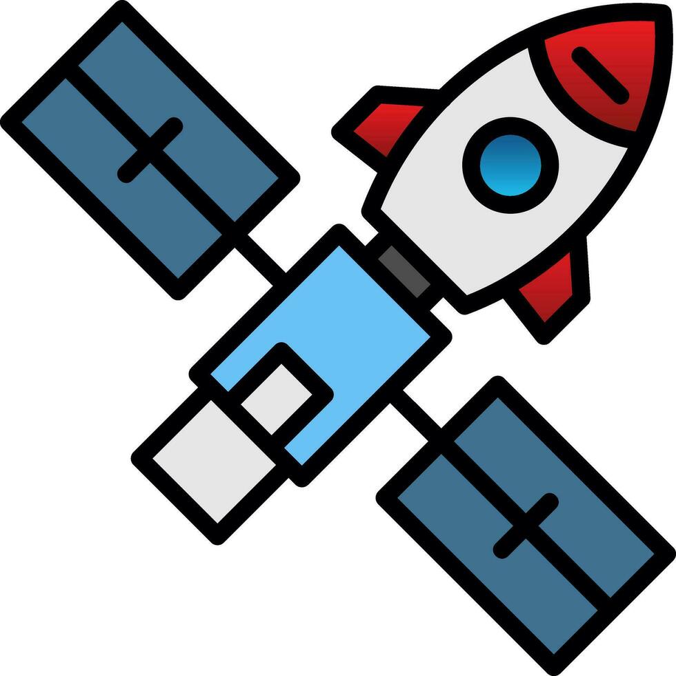 Space station Vector Icon Design