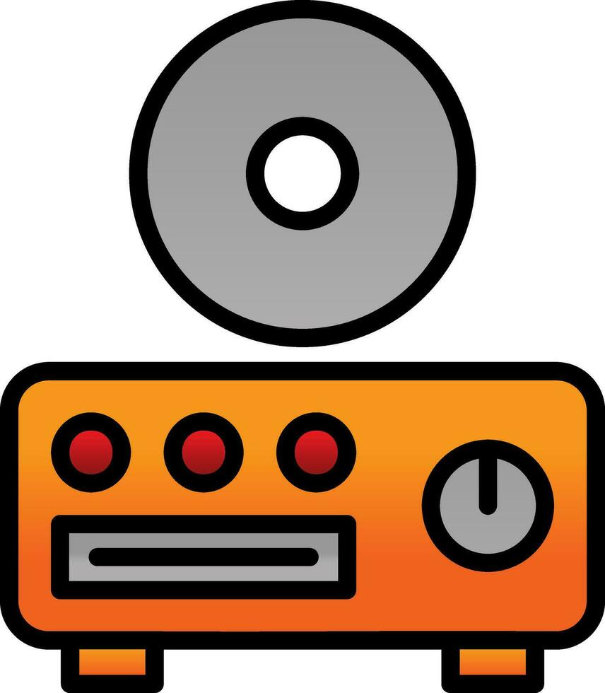 CD player Vector Icon Design