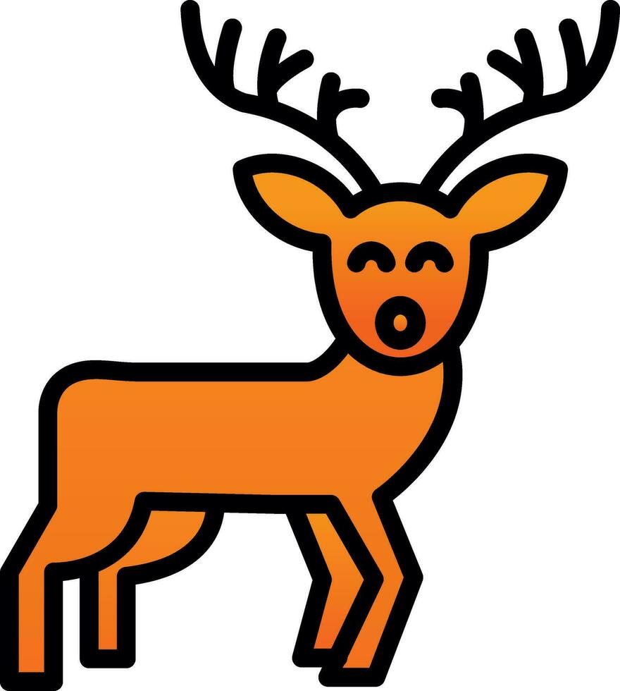 Reindeer Vector Icon Design