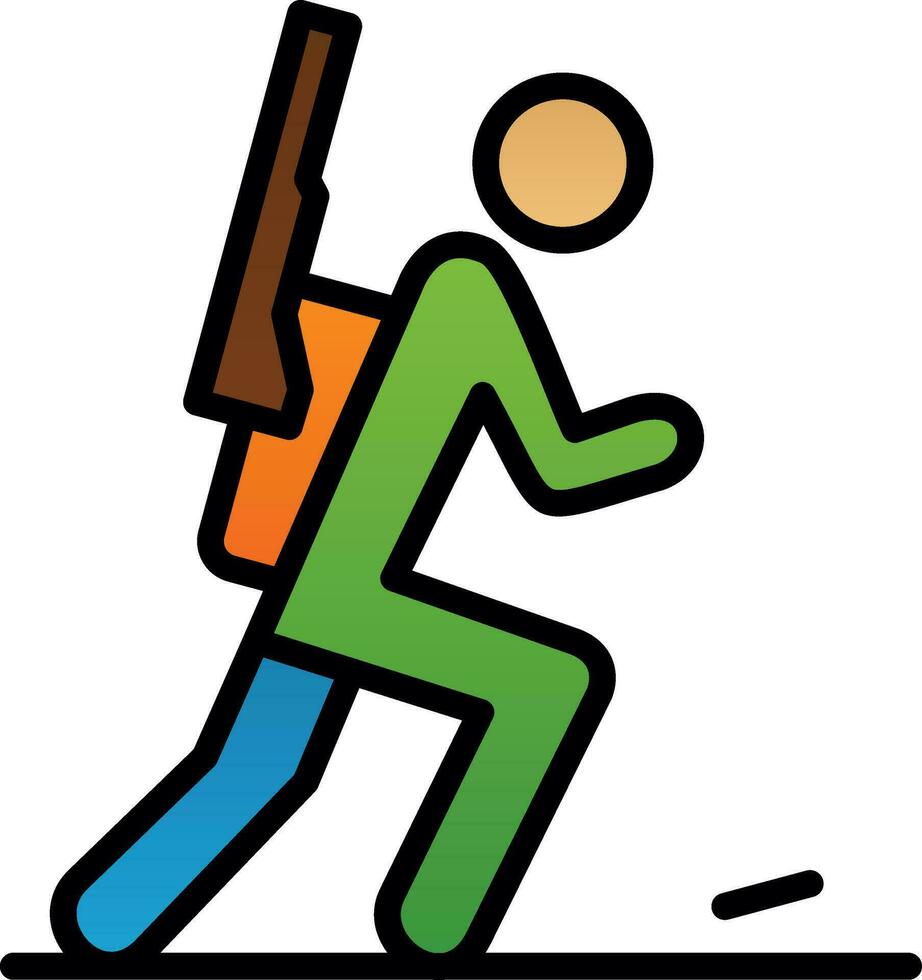 Biathlon Vector Icon Design