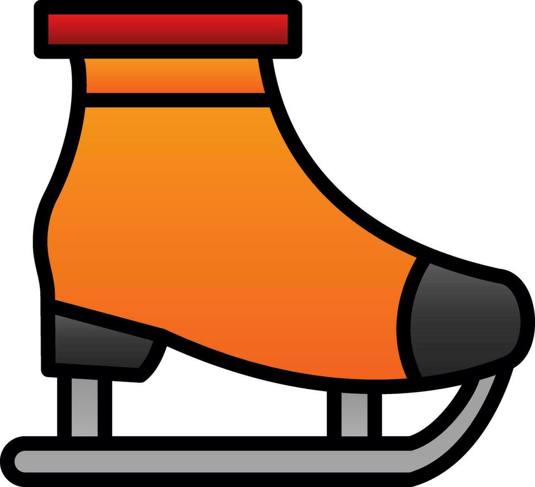 Ice skating Vector Icon Design