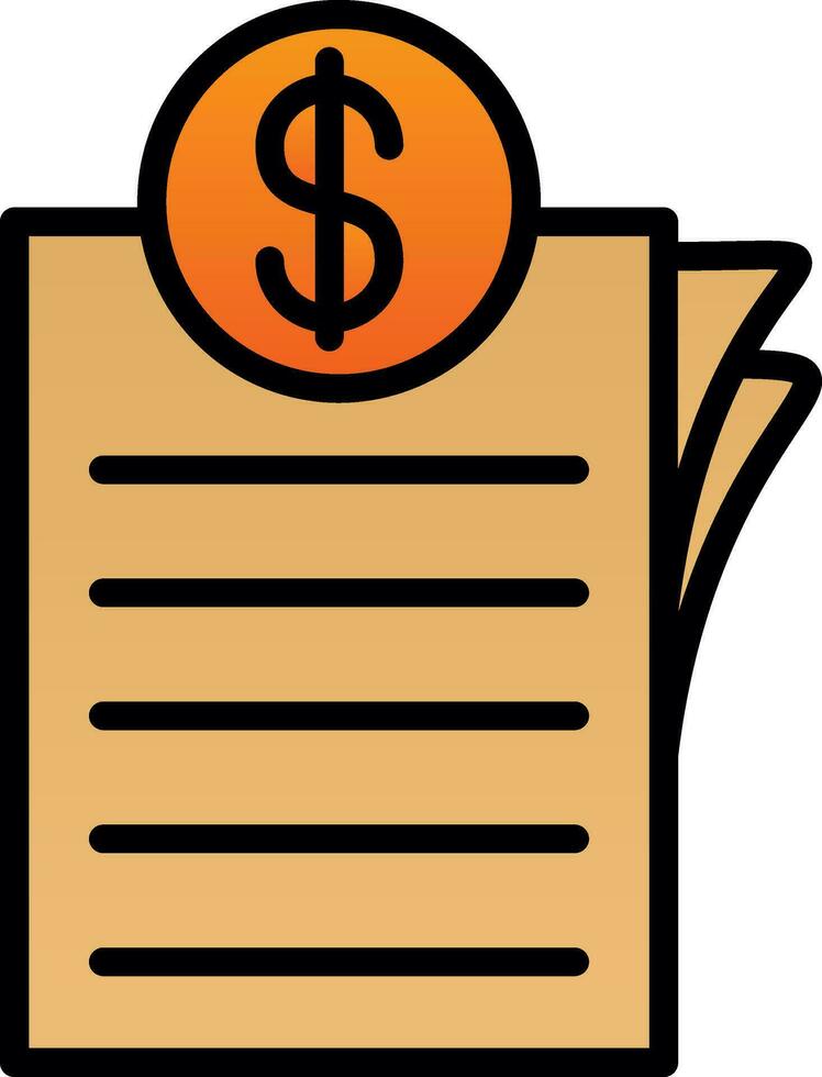 Invoice Vector Icon Design