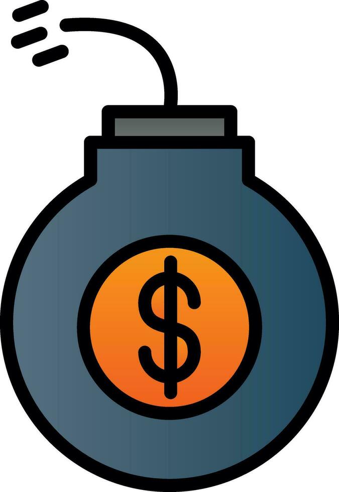 Debt Vector Icon Design