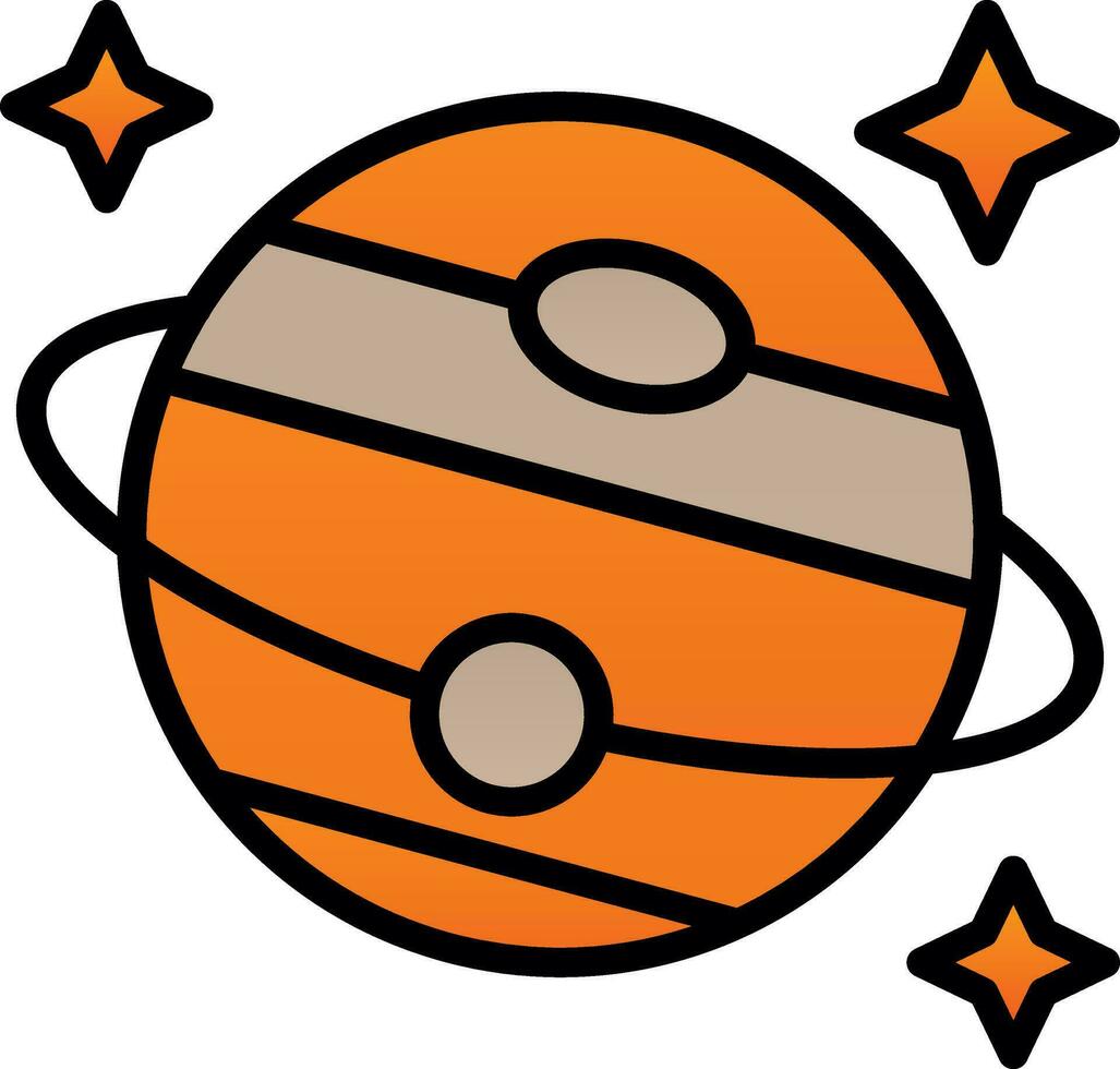 Saturn Vector Icon Design