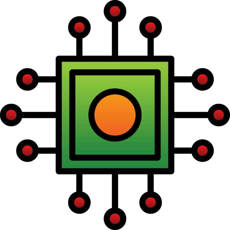 Cpu Vector Icon Design