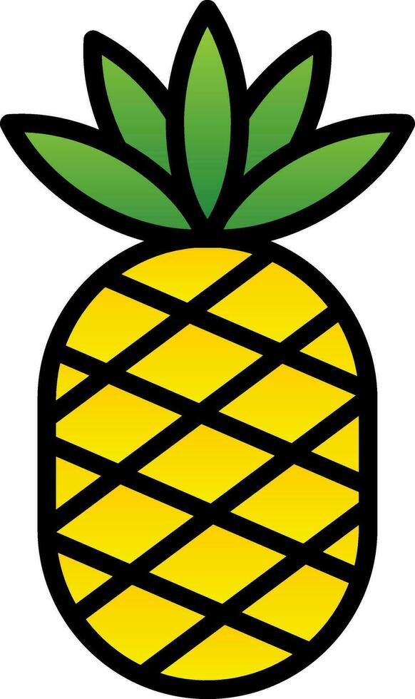 diseño de icono de vector de piña