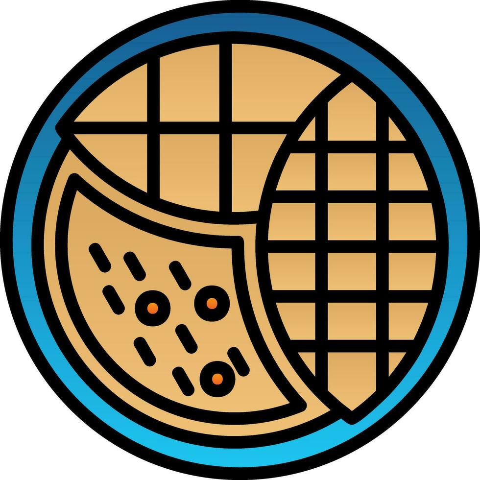 Mango sticky rice Vector Icon Design