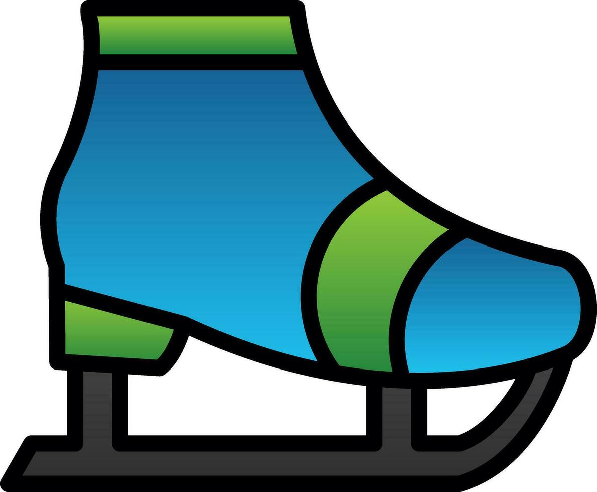 Ice skate Vector Icon Design