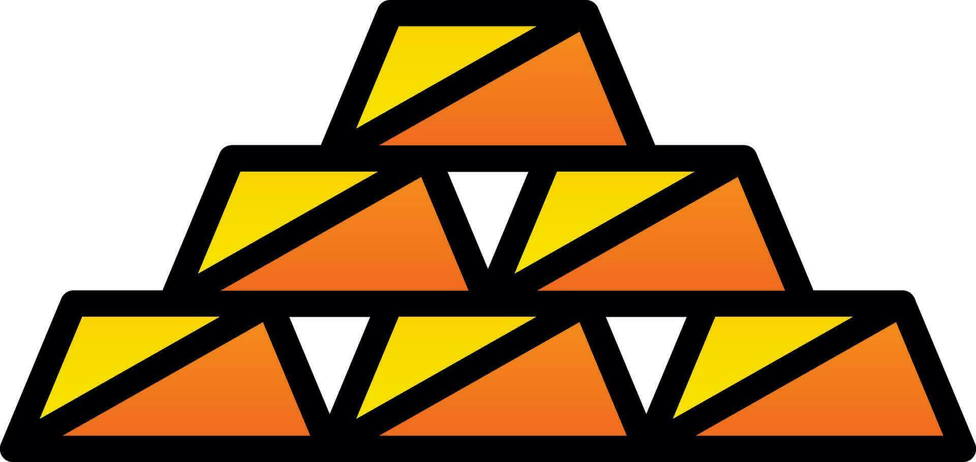 Gold bars Vector Icon Design