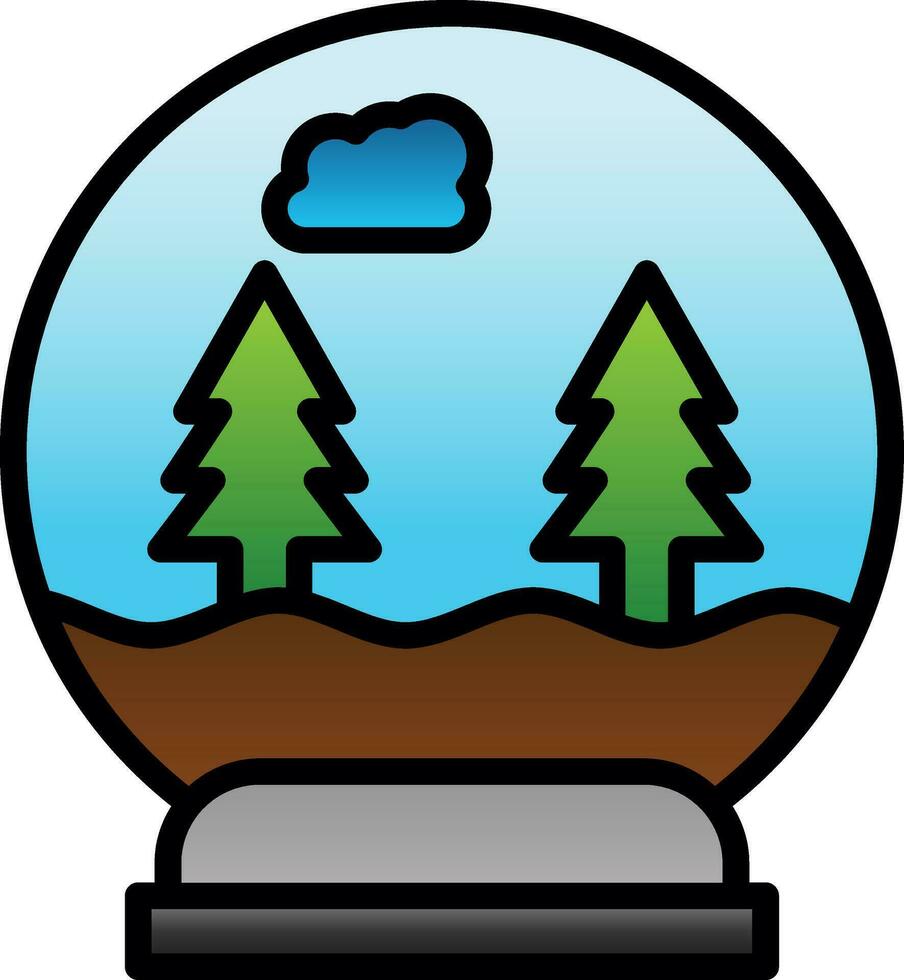 bola de nieve vector icono diseño