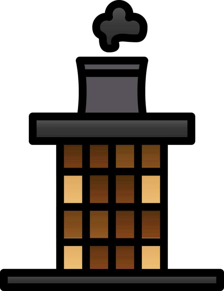 Chimney Vector Icon Design