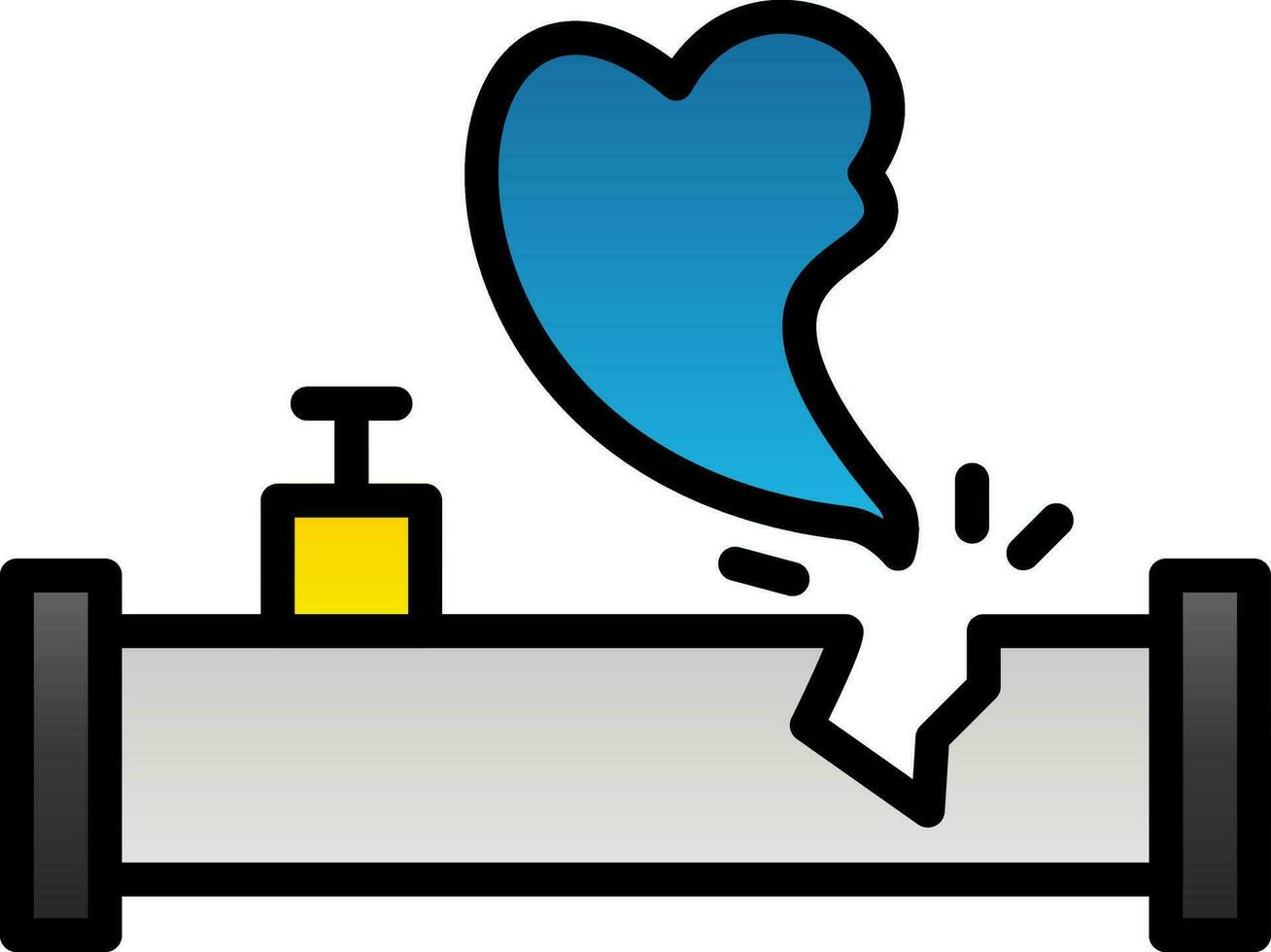 Gas leak Vector Icon Design