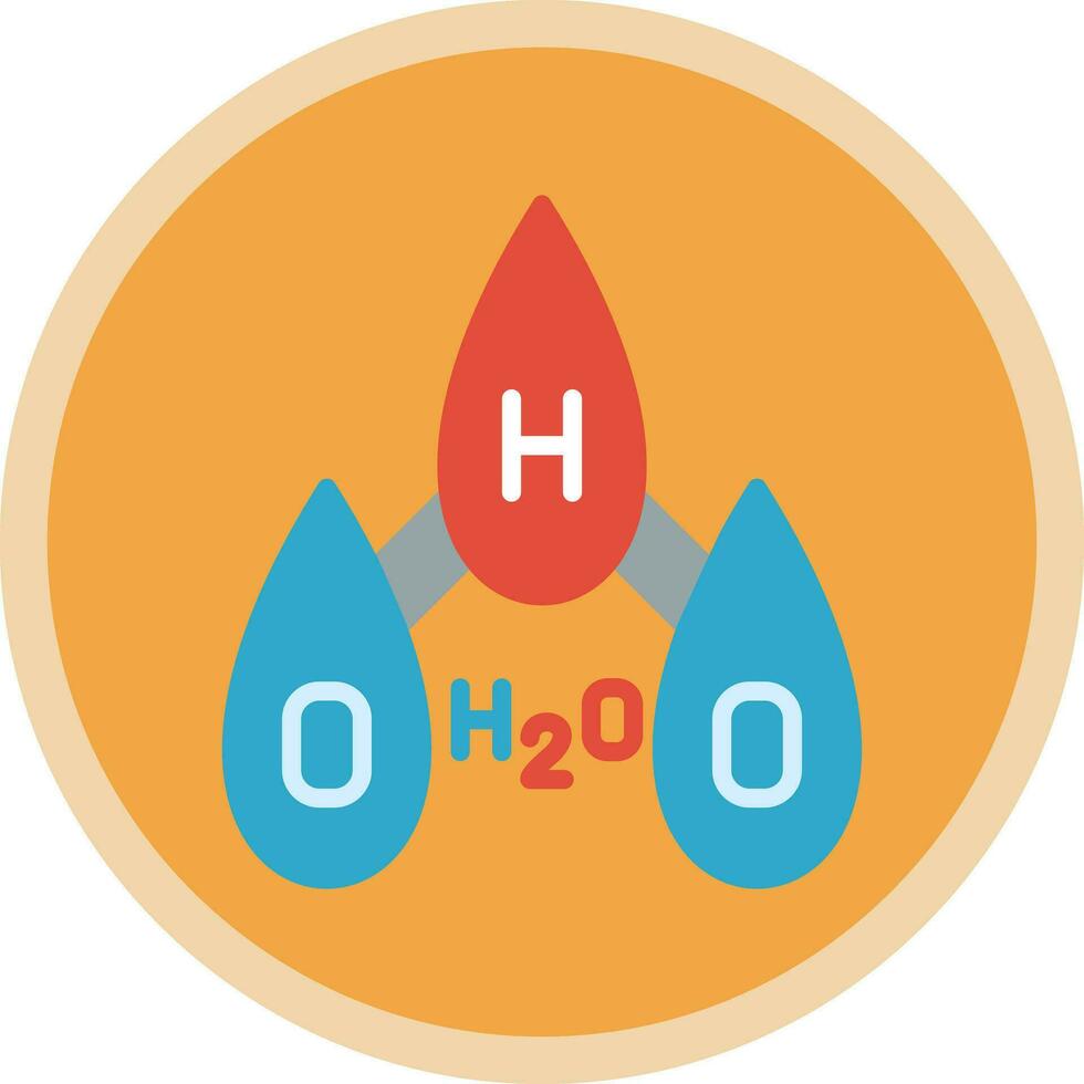 H2O vector icono diseño