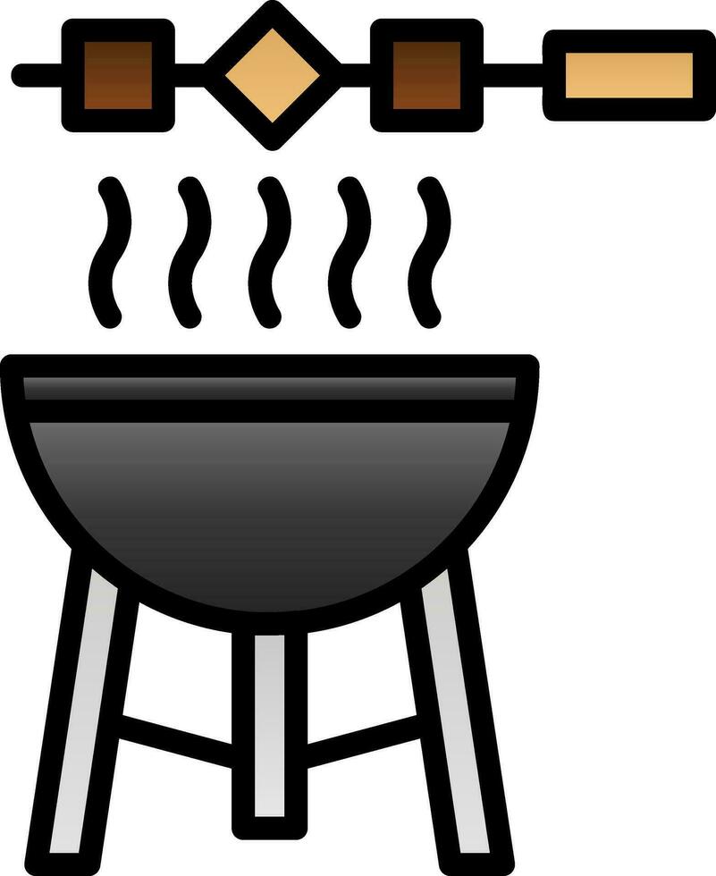 diseño de icono de vector de barbacoa