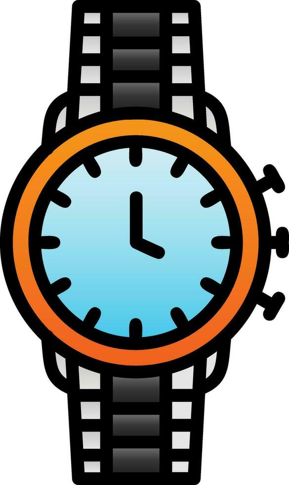 diseño de icono de vector de reloj de pulsera