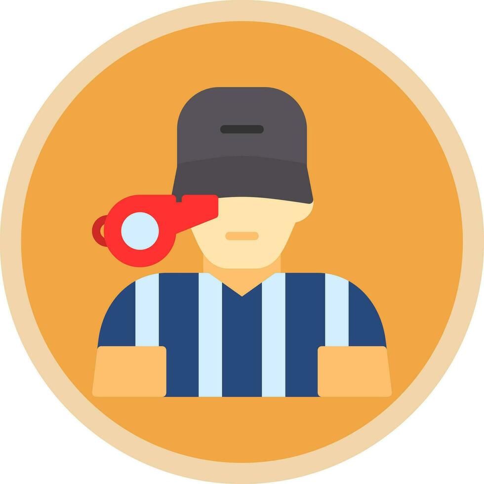 Referee Vector Icon Design