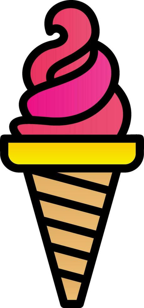Ice cream Vector Icon Design