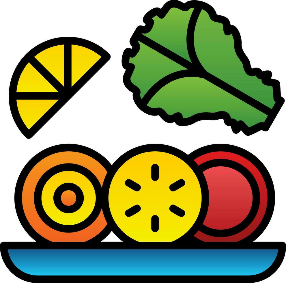 ensalada vector icono diseño