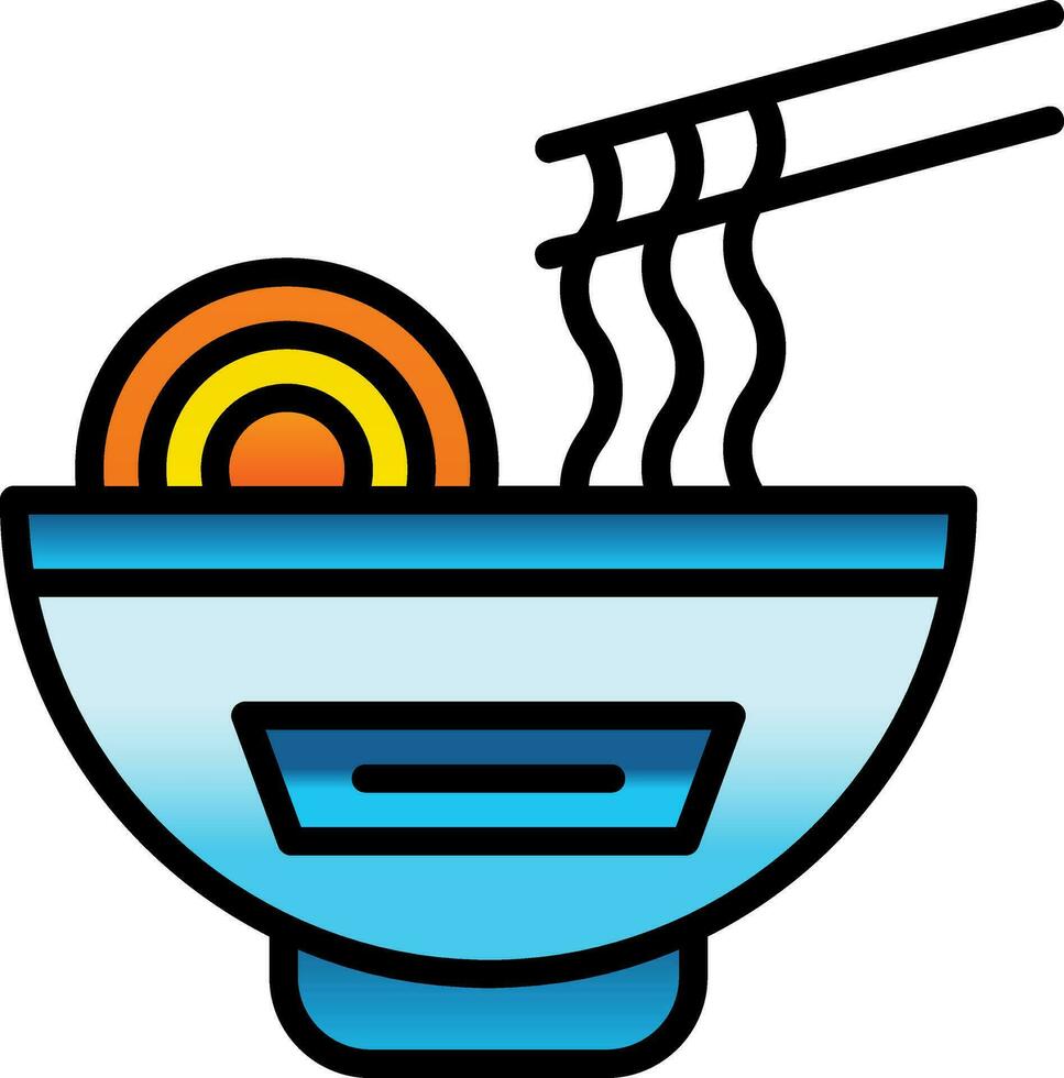 Noodles Vector Icon Design