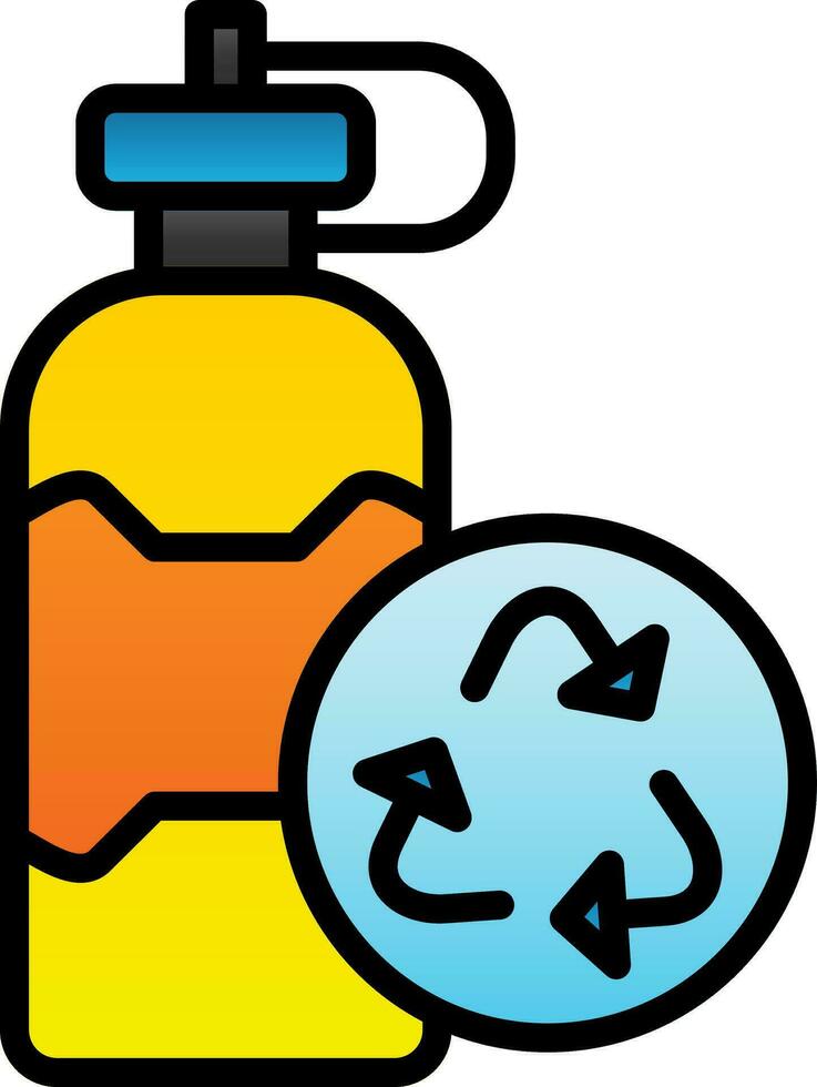 Reusable bottle Vector Icon Design