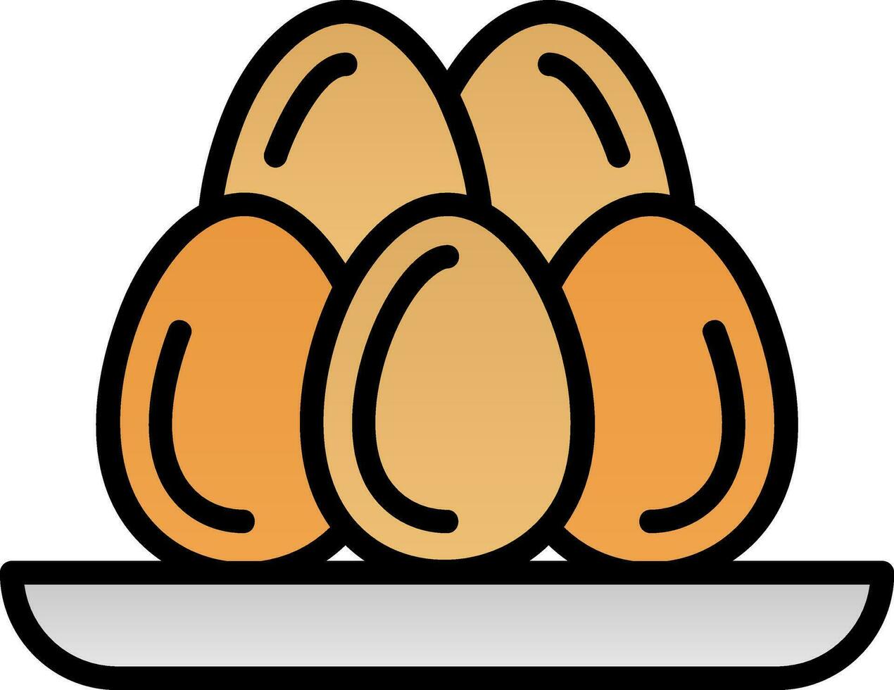 Eggs Vector Icon Design