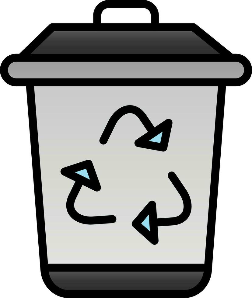 Recycle bin Vector Icon Design