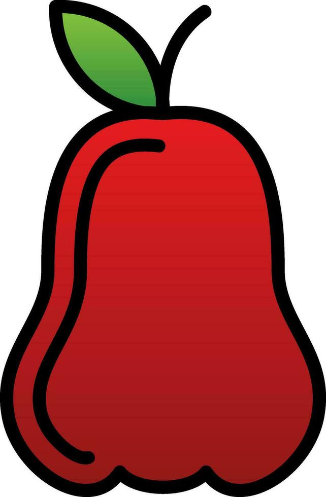 Rose apple Vector Icon Design