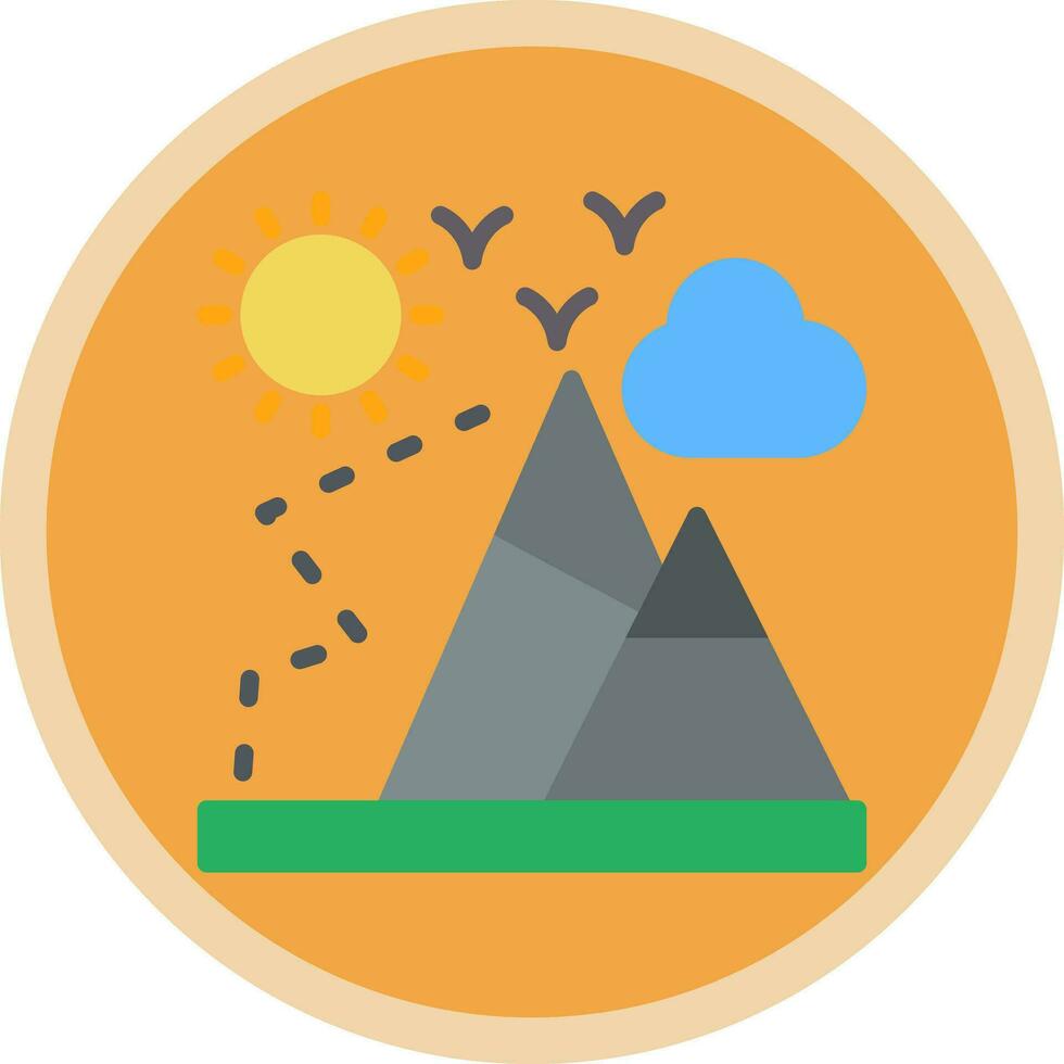 Mountaineering Vector Icon Design